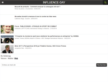 Tablet Screenshot of influence-day.com